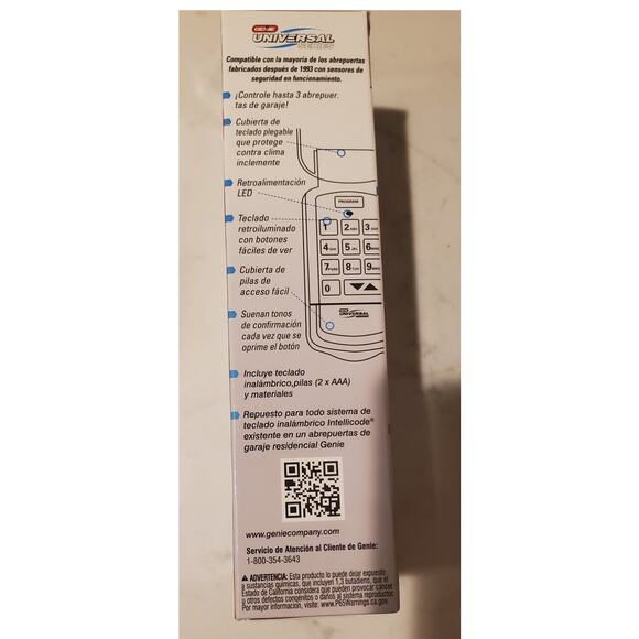 New Genie Universal Series Keypad Garage Door Opener Wireless Entry System - Picture 5 of 9